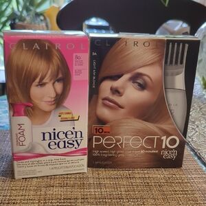 Nice'n Easy foam and Perfect 10 Hair Color Kit